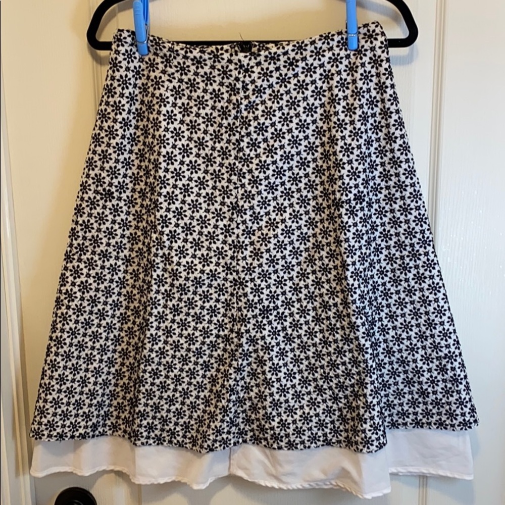 Autograph New York Flower Pattern Skirt